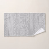 Gris Motif mésopotamien sumérien (Serviette à main)