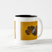 Gris - Mug fractale (Devant droit)