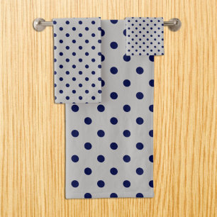 Gris Navy à pois