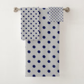 Gris Navy à pois (En situation)