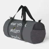 Gris New York Londres Ibiza Duffle Travel Gym Sac (Coin droit)