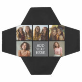 Gris noir 5 photo Collage avec texte (Plat)