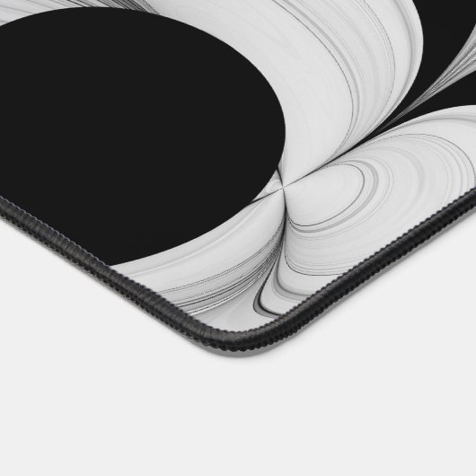 Gris Noir Abstrait Avec Art Fractal Magenta (Coin)