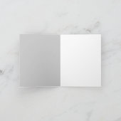 Gris noir Cartes de remerciements (Intérieur)