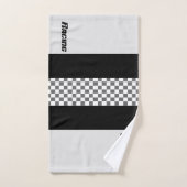 Gris Noir Et Blanc (Serviette à main)