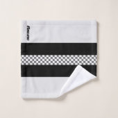 Gris Noir Et Blanc (Gant de toilette)