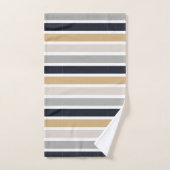 Gris, noir et tan (Serviette à main)