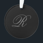 Gris noir minimaliste Ajouter Monogramme initial<br><div class="desc">Ceux qui le verront diront ce qu'est un design simple et ne seront pas en mesure d'ôter les yeux de ceci. C'est un design très élégant, très esthétique et très simple, parfait. Avec une telle simplicité, vous refléterez immédiatement ce que vous avez une personnalité fine et la sensibilité dans votre...</div>