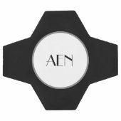 Gris noir monogramme blanc (Plat)