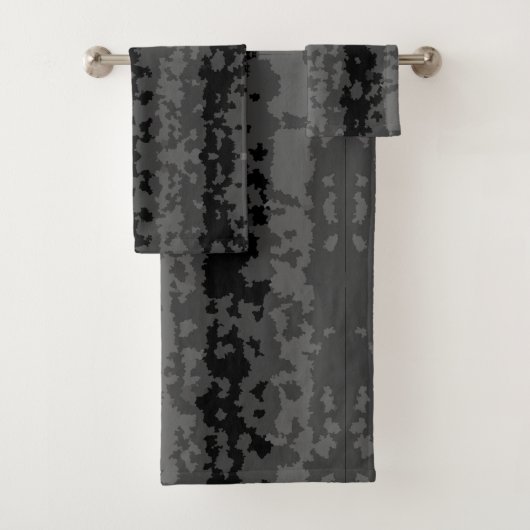Gris Noir Motif Abstrait Irrégulier Design (En situation)