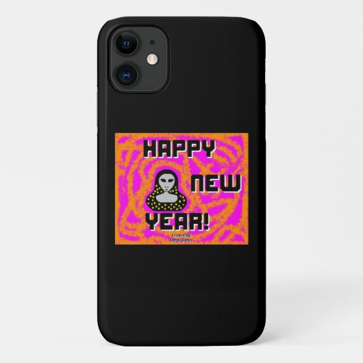 Gris Nouvel An souhaite Apple iPhone 11 Coque (Dos)