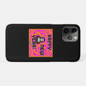 Gris Nouvel An souhaite Apple iPhone 11 Pro Coque (Dos (Horizontal))
