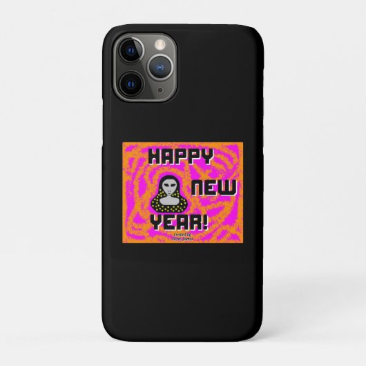 Gris Nouvel An souhaite Apple iPhone 11 Pro Coque (Dos)
