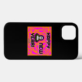 Gris Nouvel An souhaite Apple iPhone 13 Coque (Verso (horizontal))