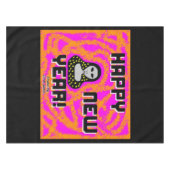 Gris Nouvel An Voeux Nappe (Devant (Horizontal))