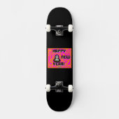 Gris Nouvel An Wings Skateboard (Recto)