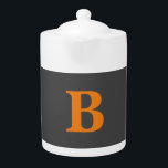Gris orange moderne monogrammed professionnel<br><div class="desc">C'est un excellent produit qui vous fera dire "comment simple mais impressionnant un design". Pourquoi ne pas vous dorloter avec un tel design ?</div>