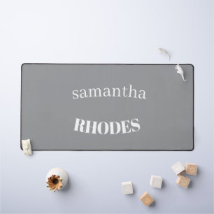 Gris personnalisé monogramme minimaliste