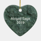 Gris personnalisé Peak CO Ornement de coeur de mon (Dos)