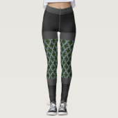 Gris Personnaliser Leggings Chaîne Courrier Couleu (Devant)