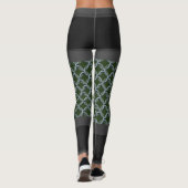 Gris Personnaliser Leggings Chaîne Courrier Couleu (Dos)