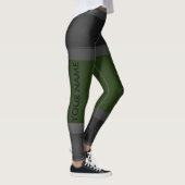Gris Personnaliser Leggings Vert foncé Couleur per (Droite)