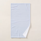 Gris Pervenche Doux Blanc Pastel Couleur Uni (Serviette à main)