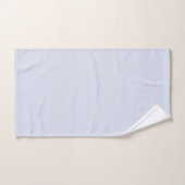 Gris Pervenche Doux Blanc Pastel Couleur Uni (Serviette à main)