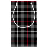 Gris Plaid Pour Sac Cadeau De Noël (Dos)