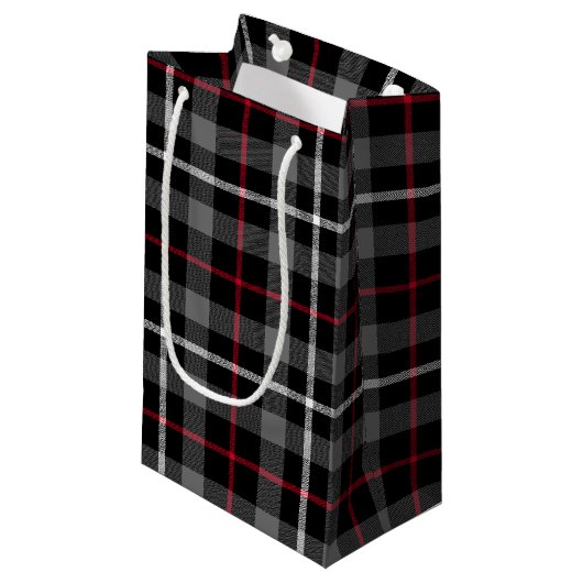 Gris Plaid Pour Sac Cadeau De Noël (Devant Angle)