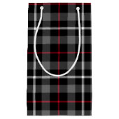 Gris Plaid Pour Sac Cadeau De Noël (Devant)