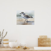 Gris Pluvier Oiseau Art Imprimer Poster (Cuisine)