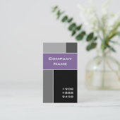 Gris pourpre de carte de visite moderne (Debout devant)