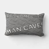 Gris Rock Mancave Den Oreiller Décoratif (Verso)