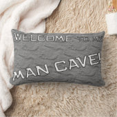 Gris Rock Mancave Den Oreiller Décoratif (Couverture)