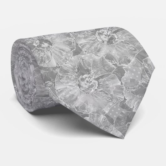 Gris rose cravate design (Roulé)