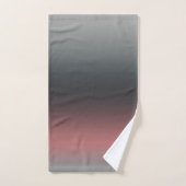 Gris, rose, dégradé noir, Ombre. (Serviette à main)