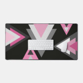 Gris, rose et blanc géométrique (Clavier et souris)