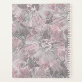 Gris rose, grandes fleurs design (Dos)