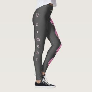 Gris rose Vermont État Rouge Clover Leggings