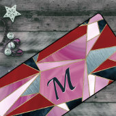 gris rouge chic abstrait