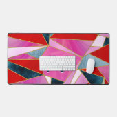 gris rouge chic abstrait (Clavier et souris)