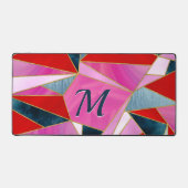 gris rouge chic abstrait (Recto)