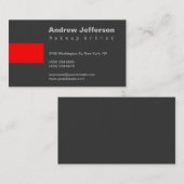 Gris Rouge professionnel maquillage Artiste Carte  (Devant / Derrière)