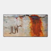 Gris rouillé et Grunge Urbain orange élégant (Recto)