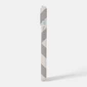 Gris Rustique X Monogramme Chevron (Côté gauche)