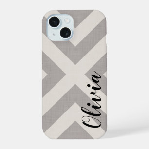 Gris Rustique X Monogramme Chevron