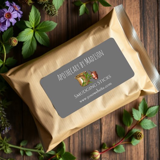 Gris | Sage Smudge Sticks Étiquettes de produits