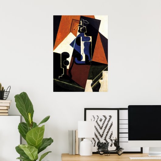 Gris - Seltzer fles en glas Poster (Thuiskantoor)