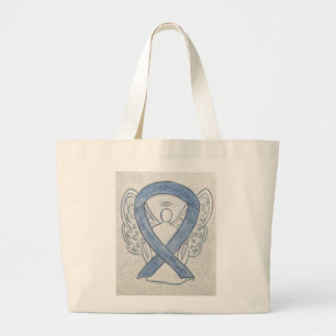 Gris Sensibilisation Ruban Art Sac fourre-tout per